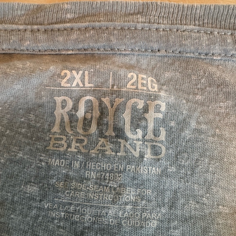 Royce Brand Women’s ‘Land That I Love’ Patriotic Tee Chambray Blue Size 2XL - Picture 3 of 8